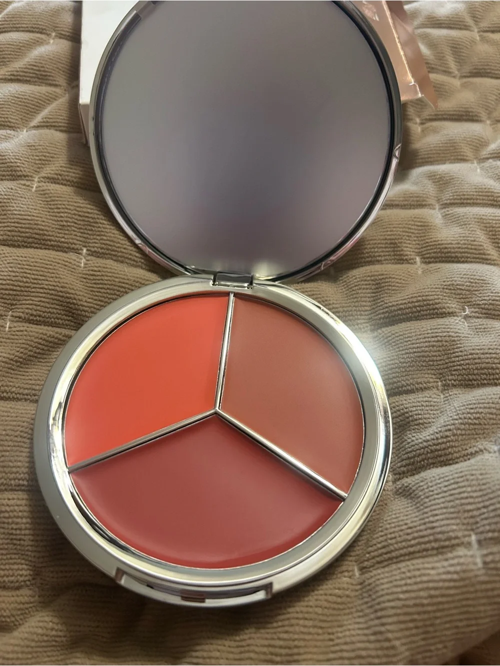 ICONIC London Lip & Cheek Cream Trio - Rose Gold Compact